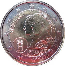 Luxembourg - Mariage du grand-duc héritier & Drapeau du Luxembourg (Lot 2 Coincards BU) - Réf.110
