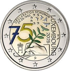 Luxembourg - Ascension au trône du Grand-Duc Henri & Déclaration Schuman (Lot 4 Coincards BU) - Réf.124
