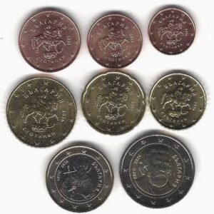 Bulgarie - Série 8 pièces 1ct à 2 euros (UNC) - Réf.175